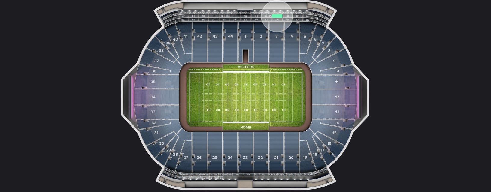 Seat view from Suite