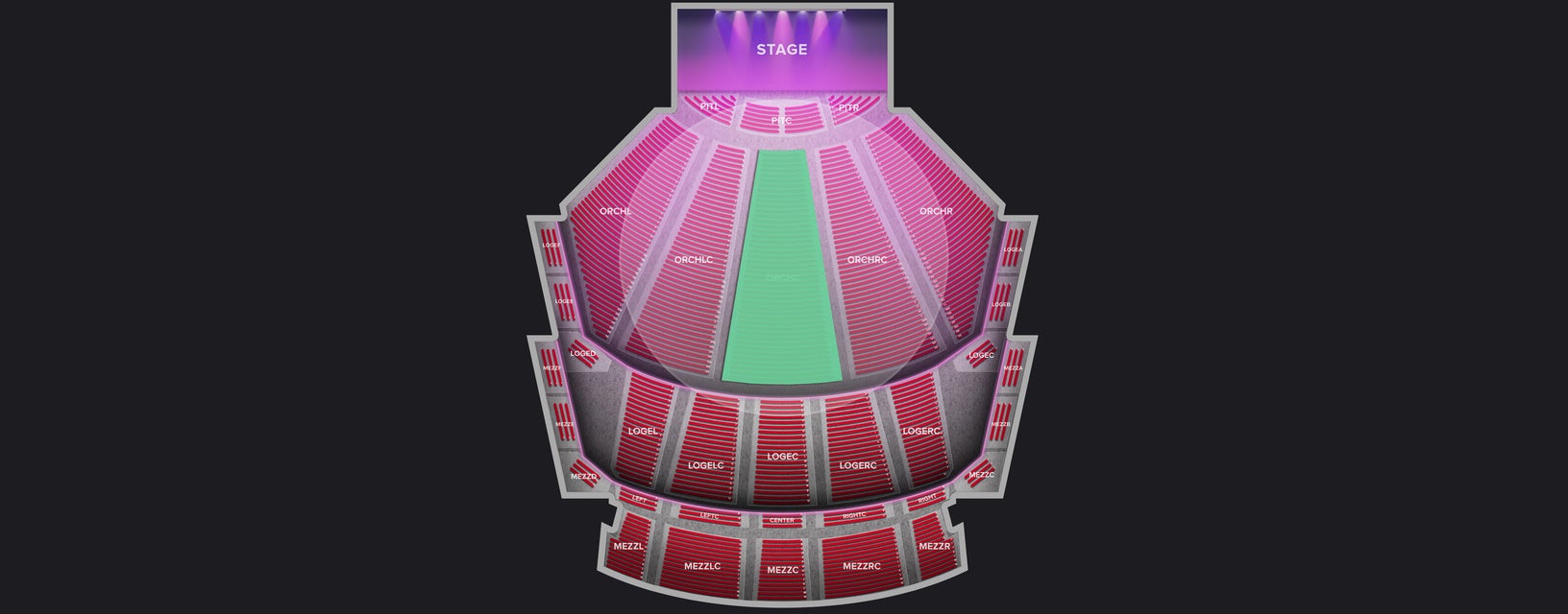 Seat view from Orchestra