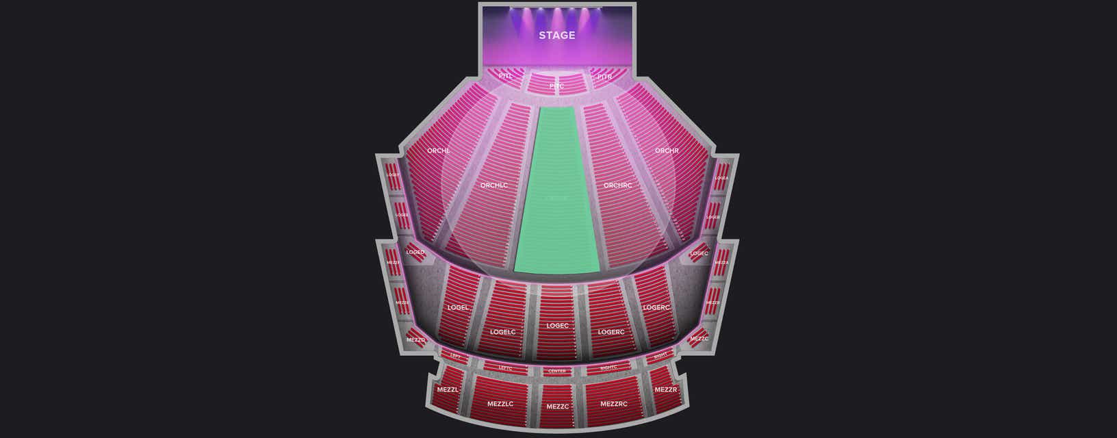 Seat view from Orchestra