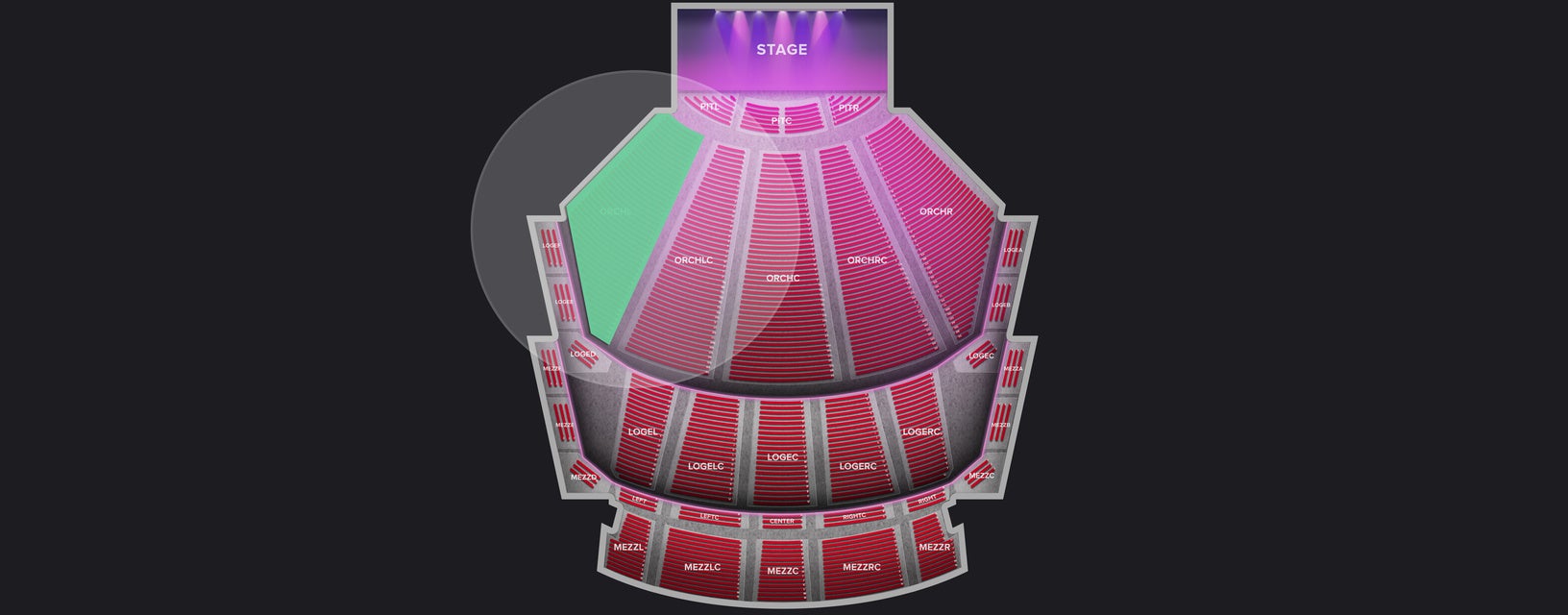Seat view from Orchestra