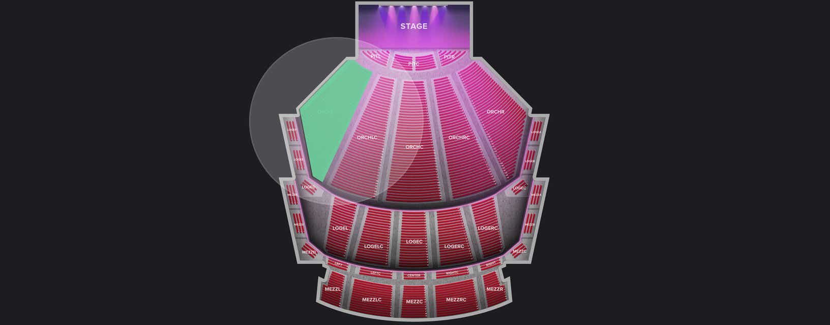 Seat view from Orchestra