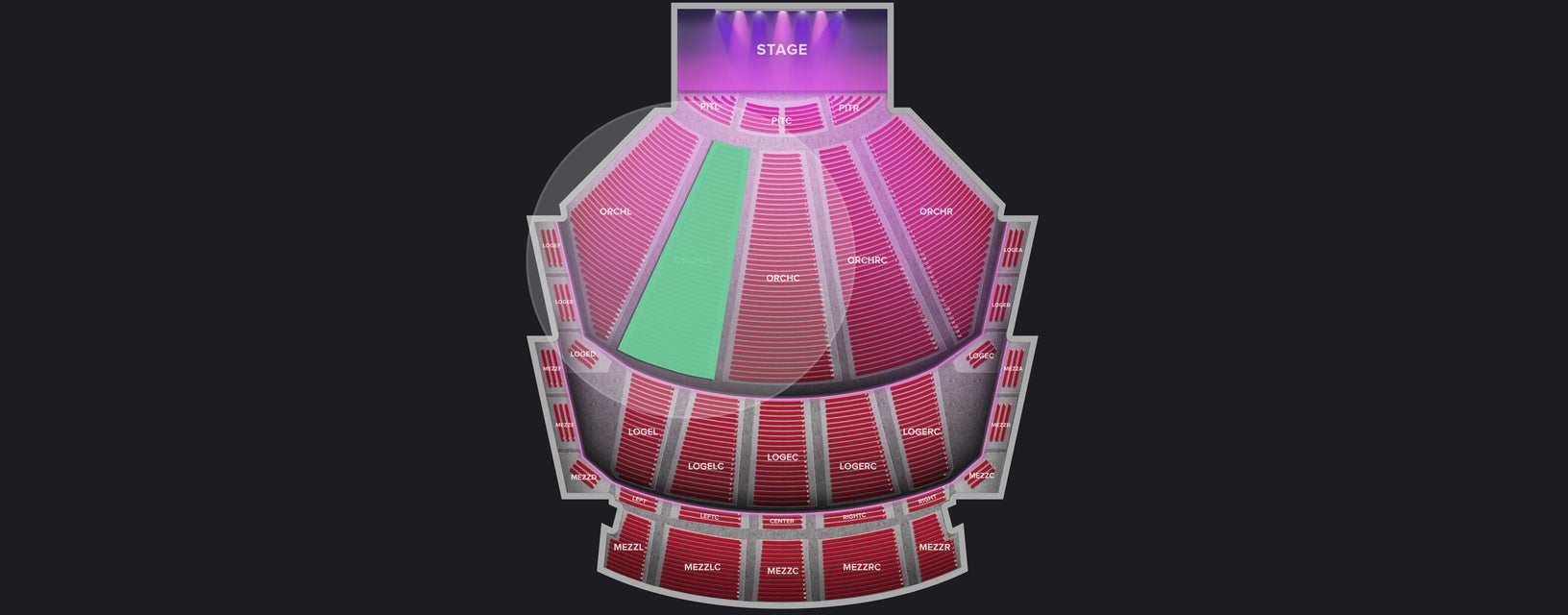 Seat view from Orchestra