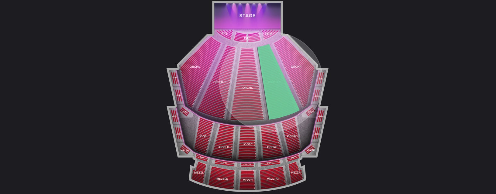 Seat view from Orchestra