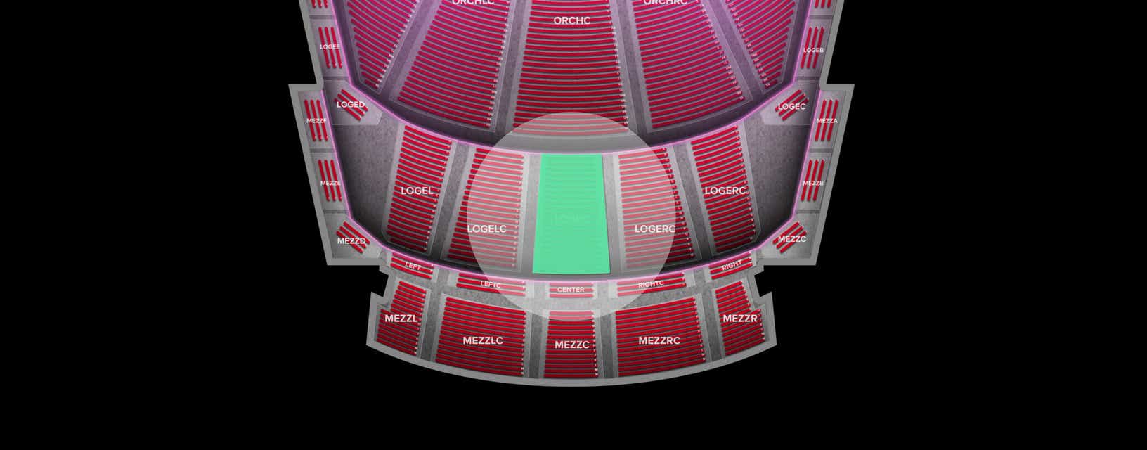 Seat view from Loge