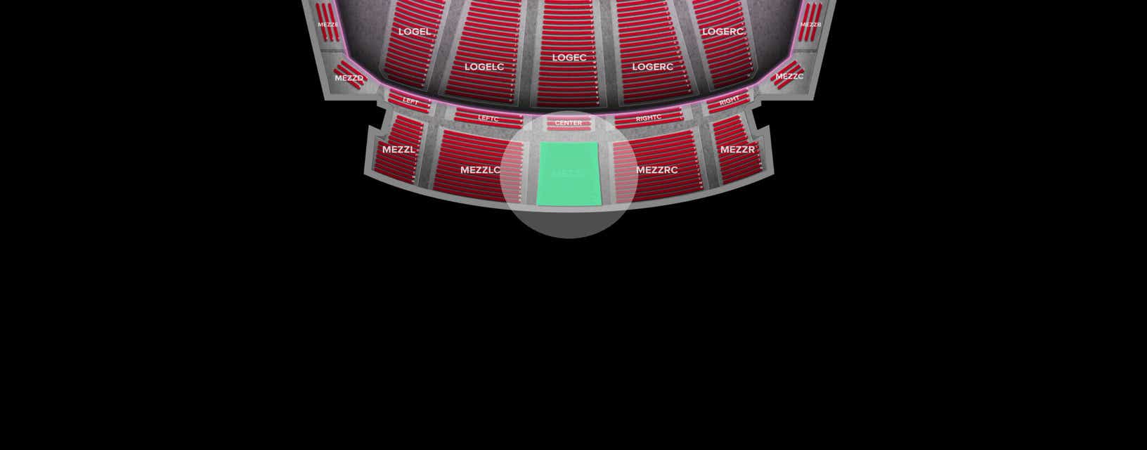 Seat view from Mezzanine