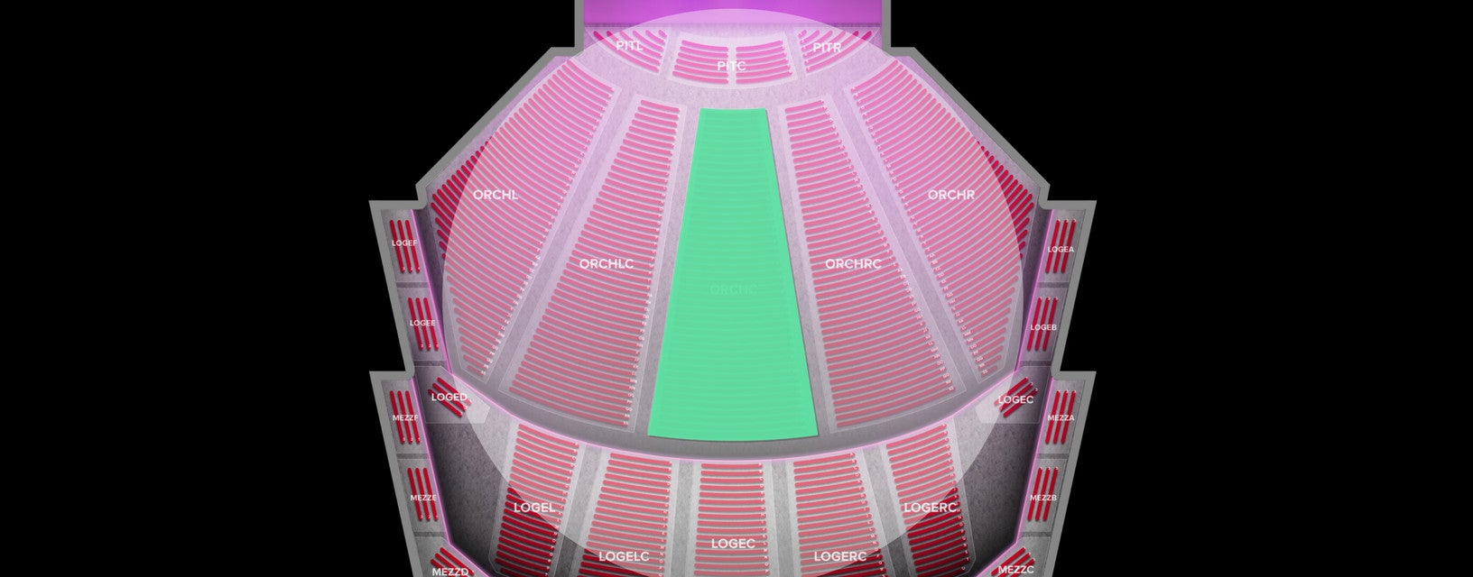 Seat view from Orchestra
