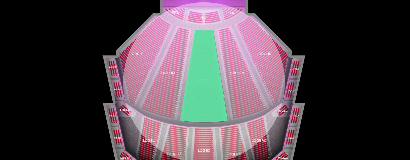 Seat view from Orchestra