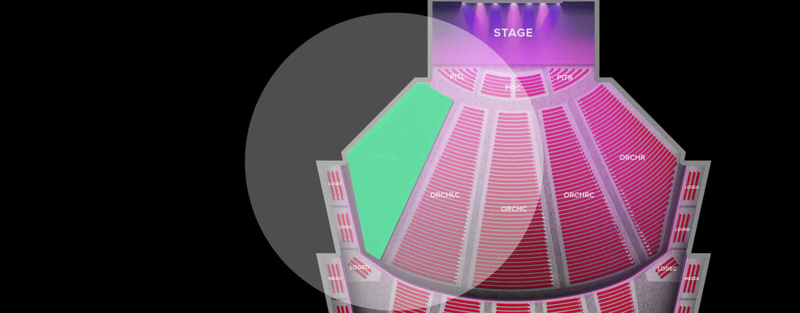Seat view from Orchestra