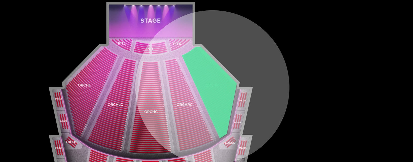 Seat view from Orchestra