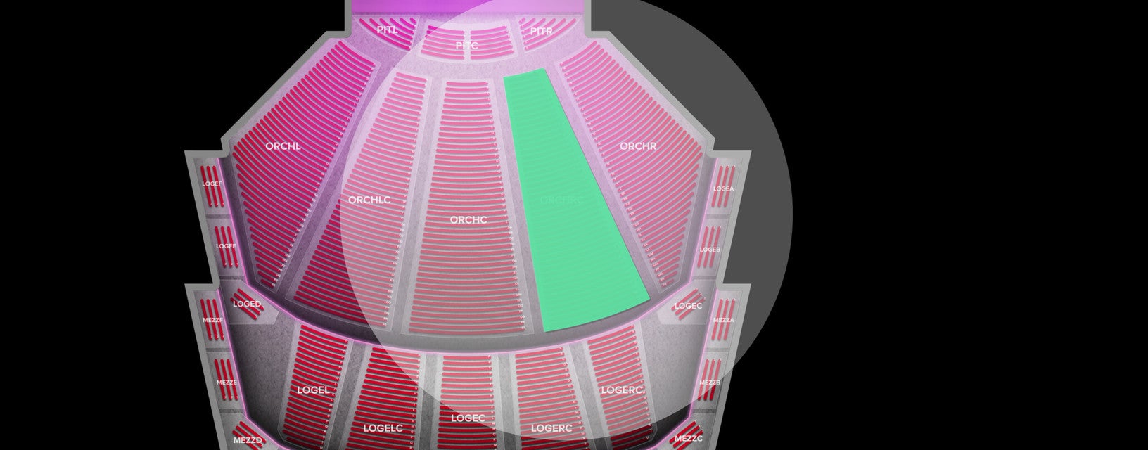 Seat view from Orchestra