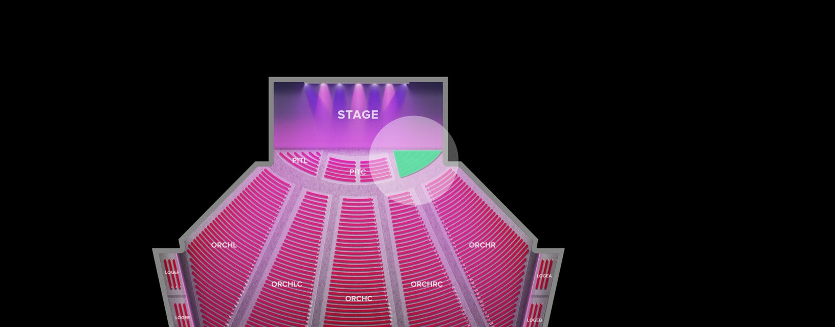 Seat view from Pit