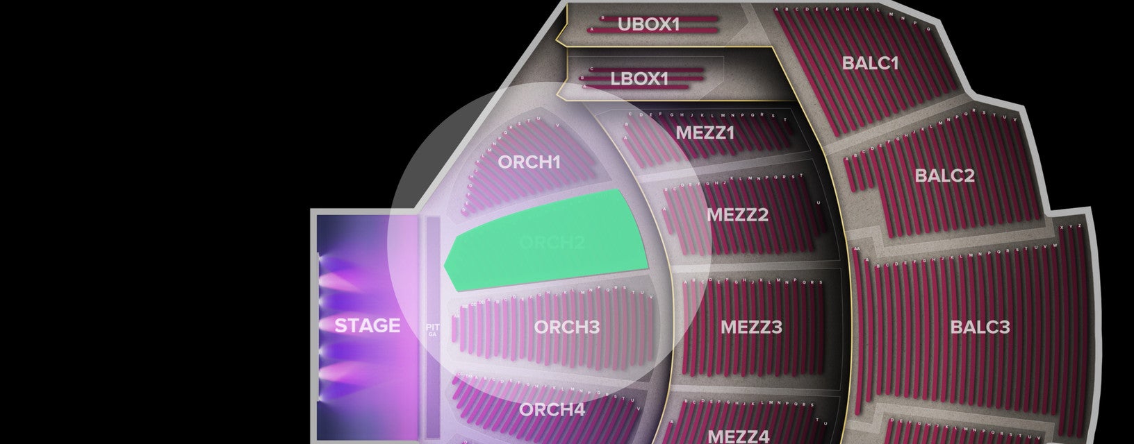 Seat view from Orchestra
