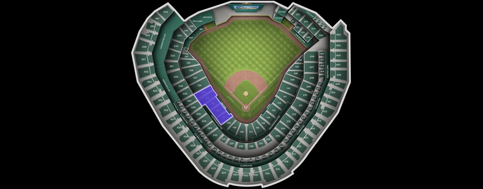 Seat view from Infield Box