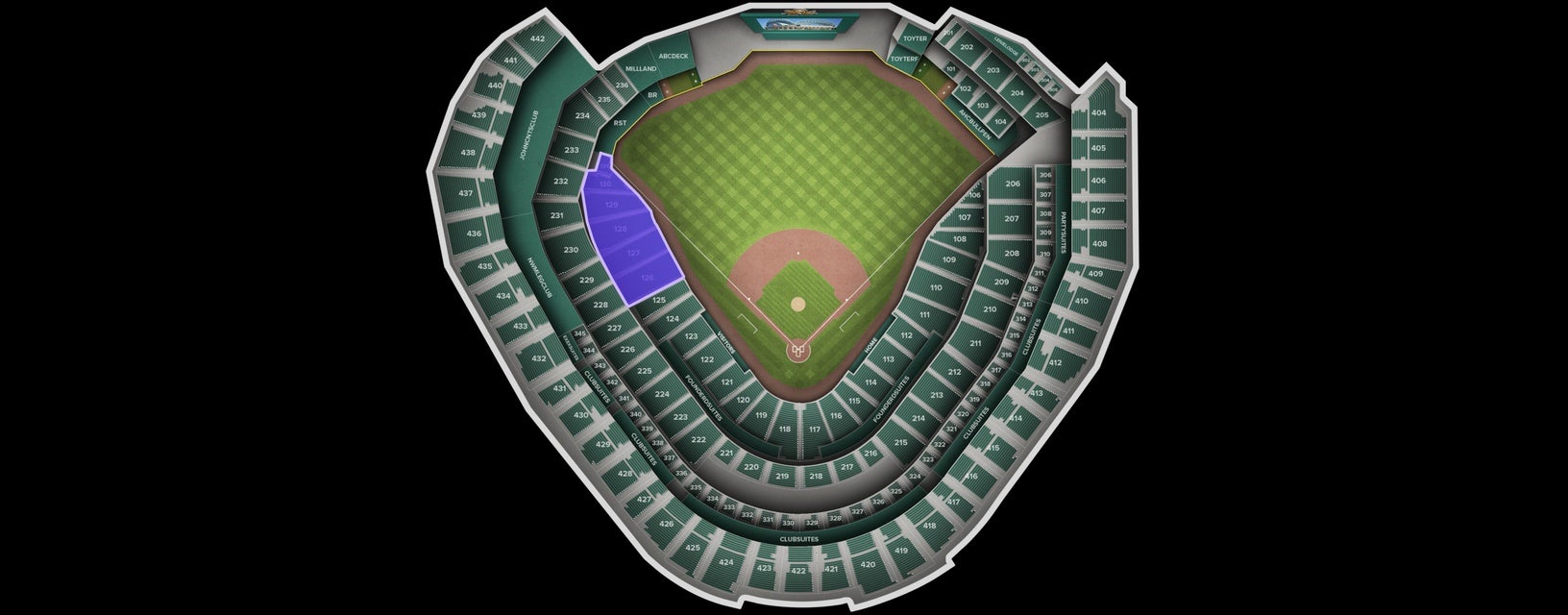 Seat view from Field Outfield