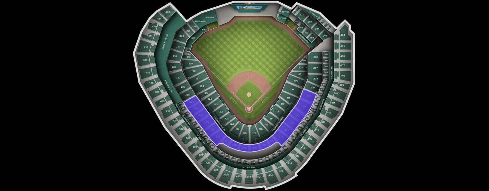Seat view from Loge Box