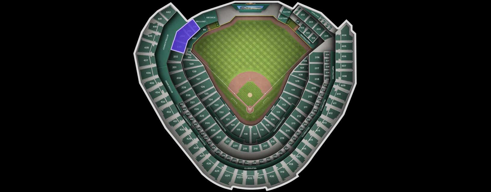 Seat view from Loge Bleachers