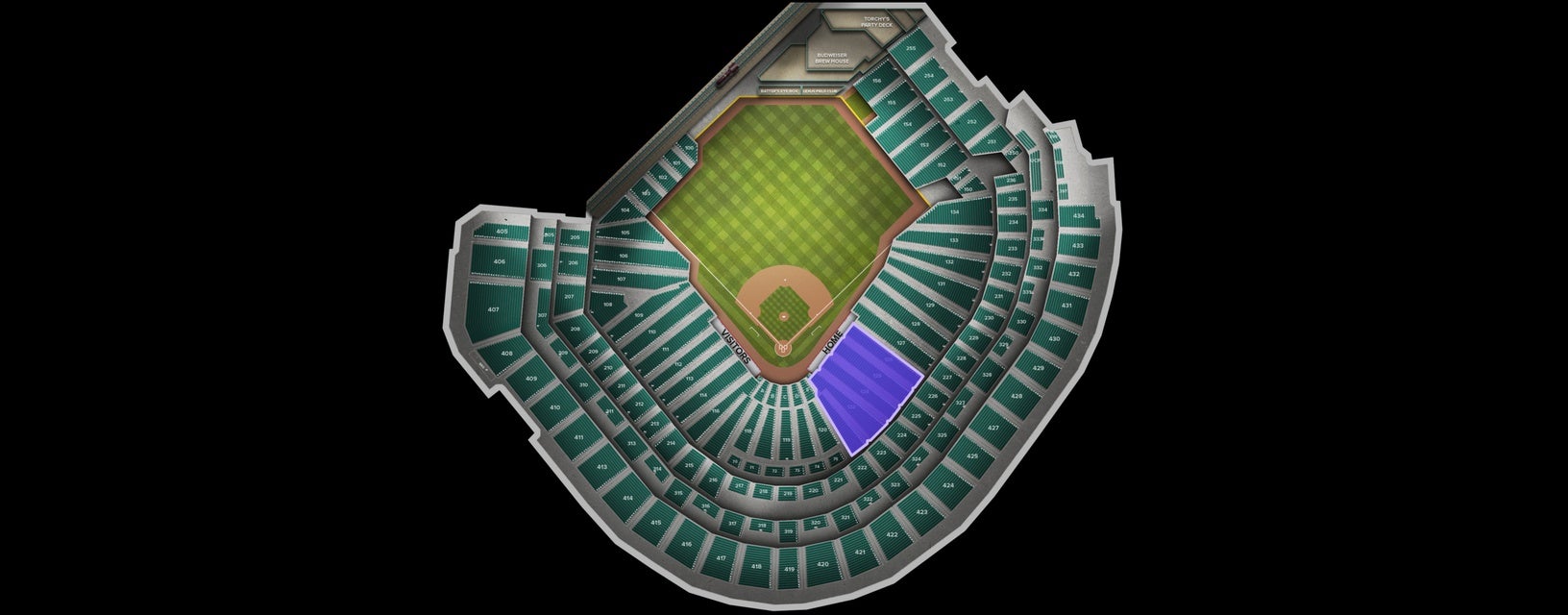 Seat view from Dugout Box