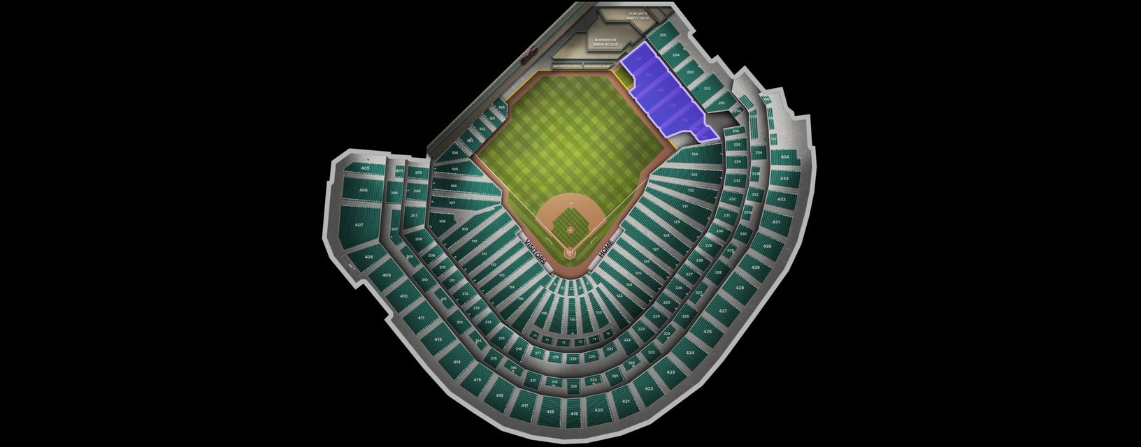 Seat view from Bullpen Box