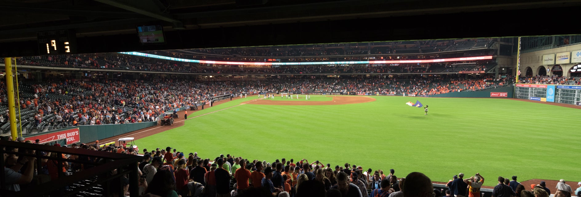 Seat view from Bullpen Box