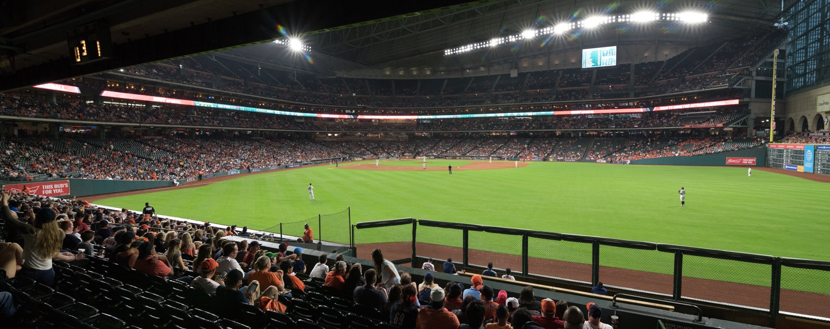 Seat view from Bullpen Box