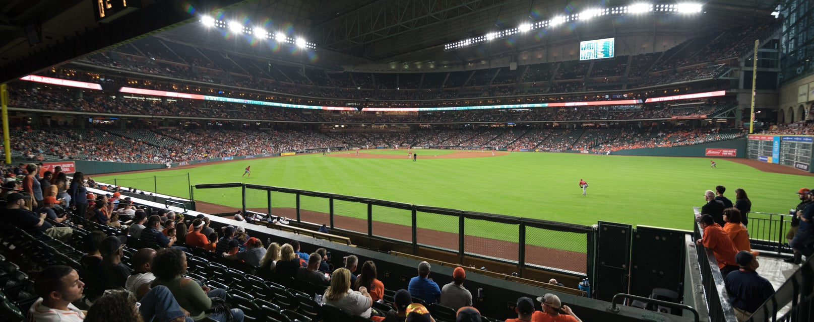 Seat view from Bullpen Box