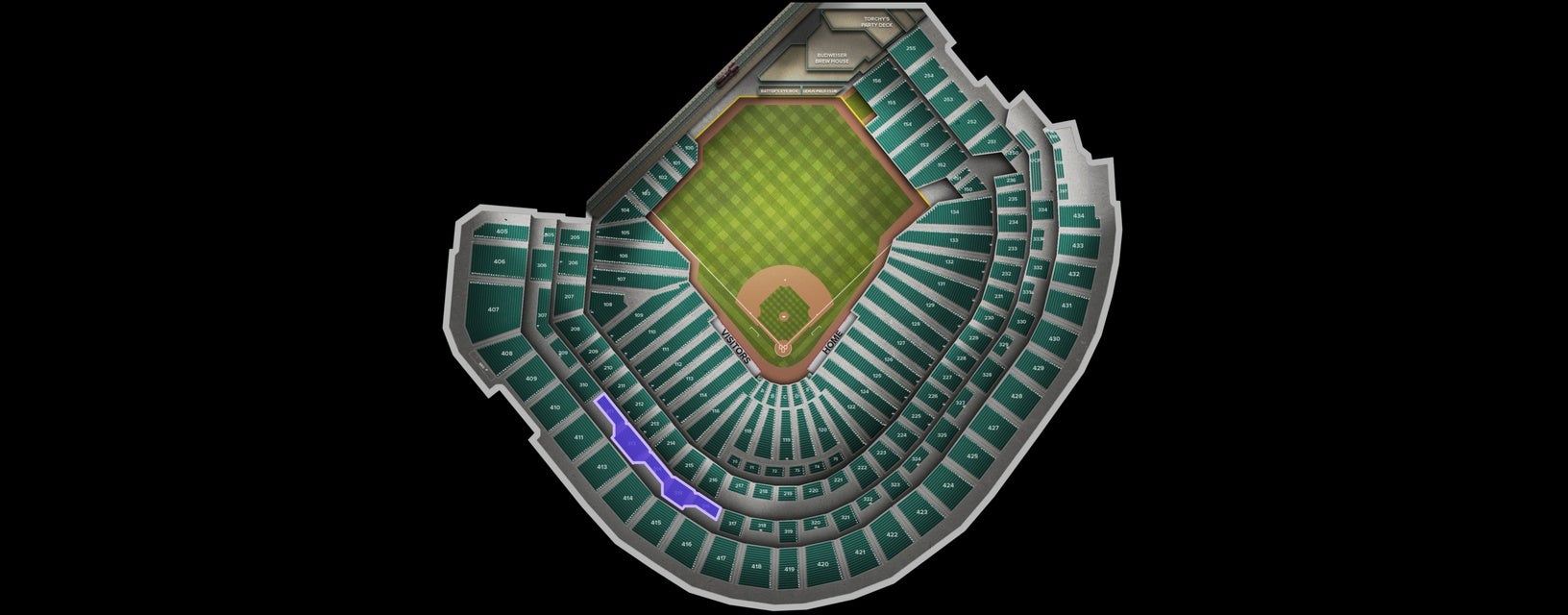 Seat view from Terrace Infield