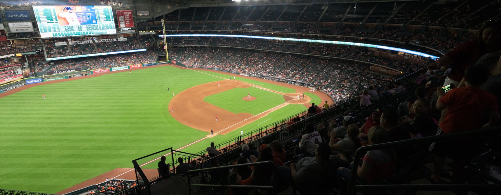 Seat view from Outfield Deck