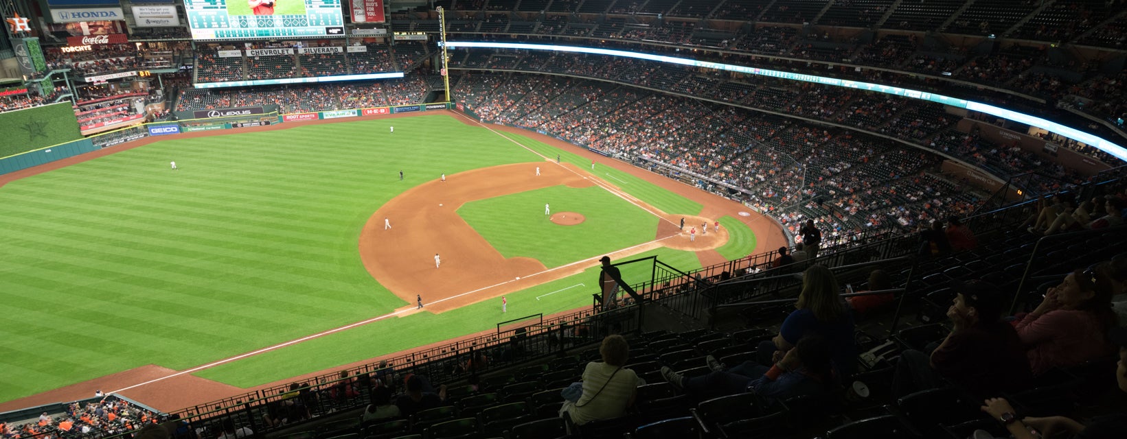 Seat view from Outfield Deck