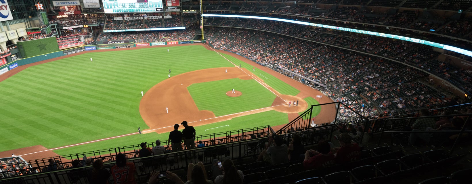 Seat view from Outfield Deck