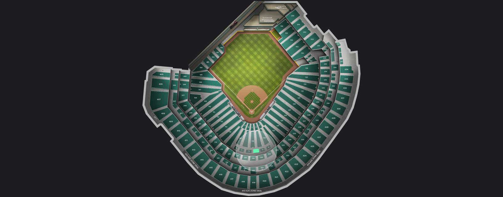 Seat view from Insperity Club