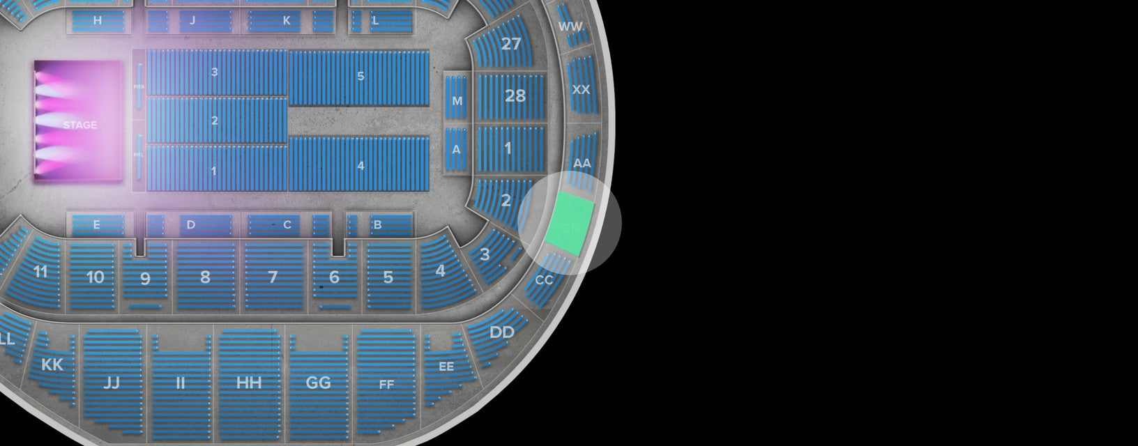 Seat view from Balcony