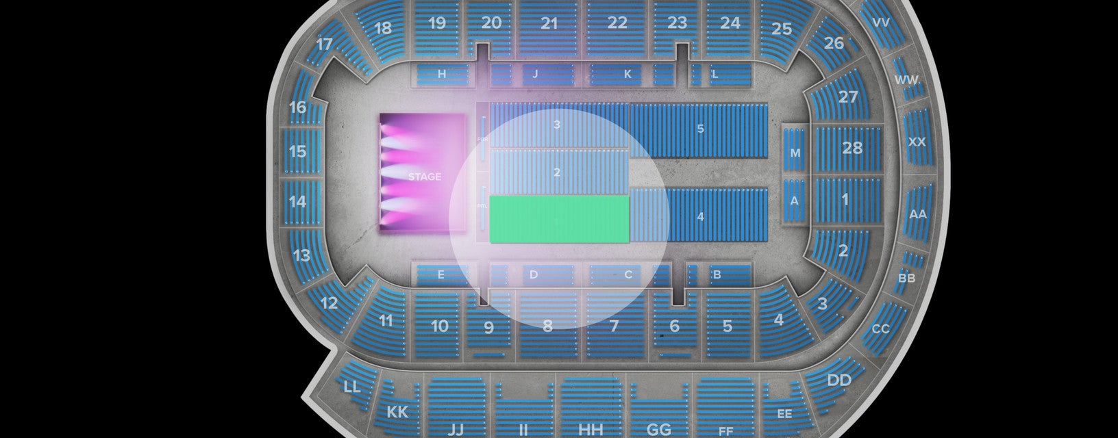 Seat view from Floor