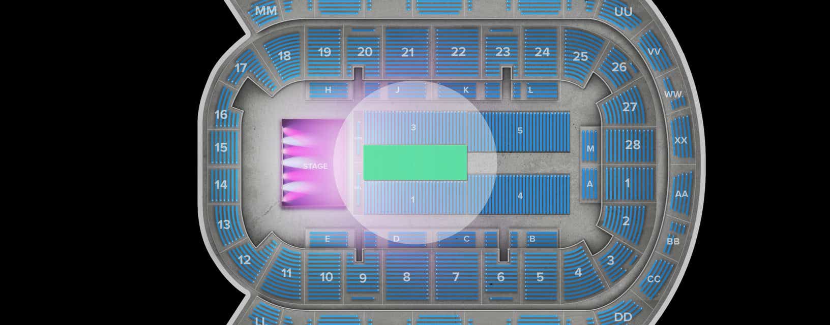 Seat view from Floor