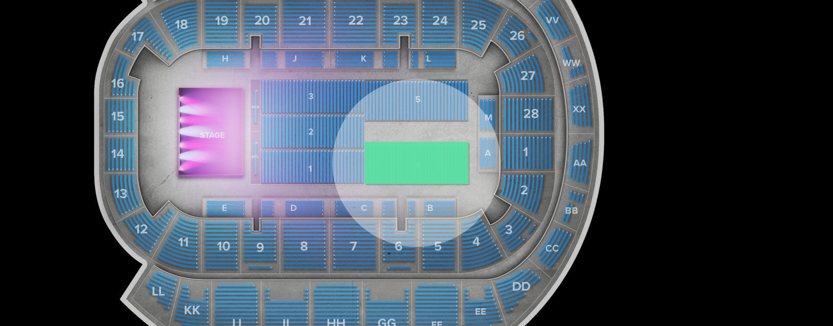 Seat view from Floor