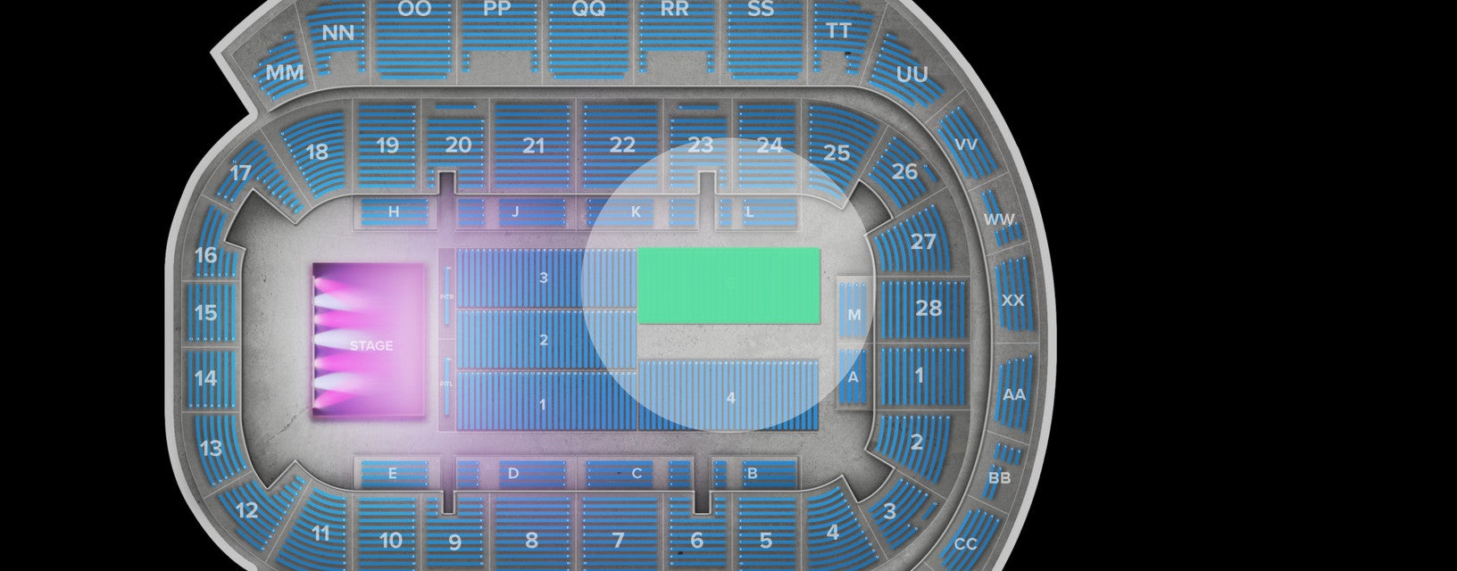 Seat view from Floor