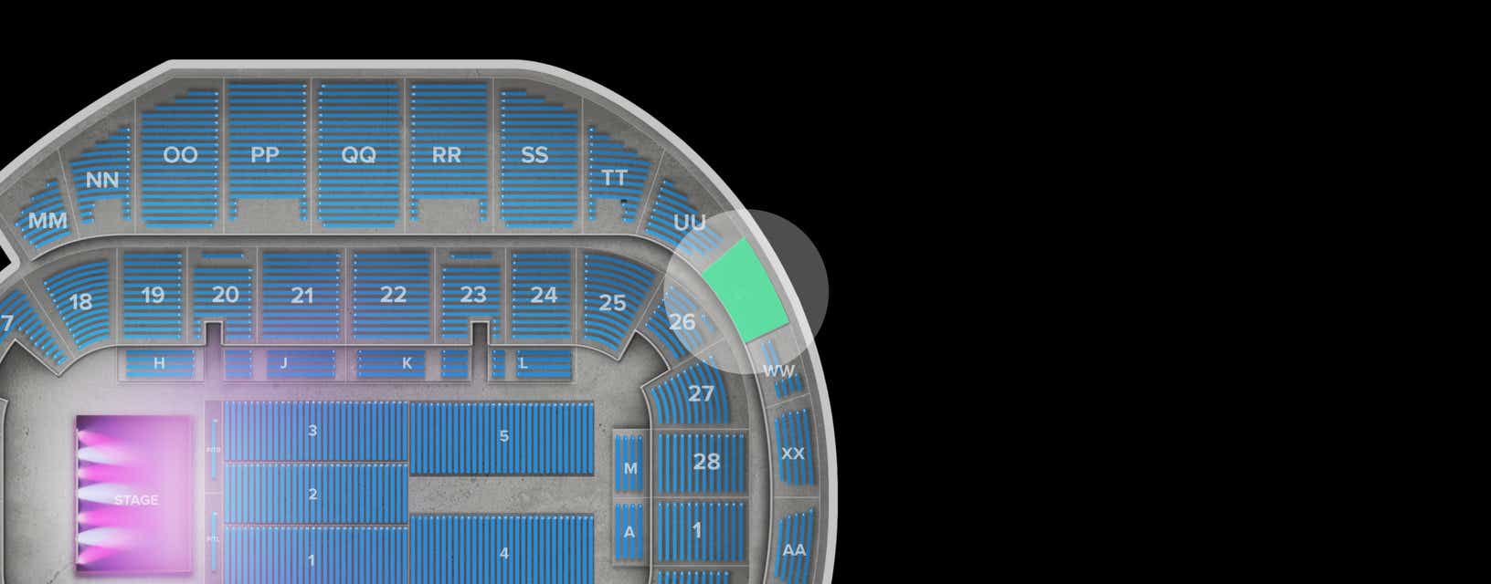 Seat view from Balcony