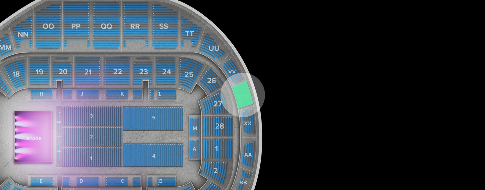 Seat view from Balcony