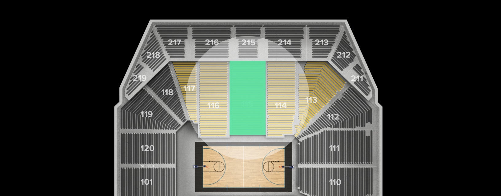 Seat view from Lower Center