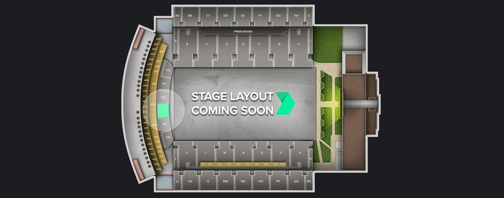 Seat view from Lower Endzone