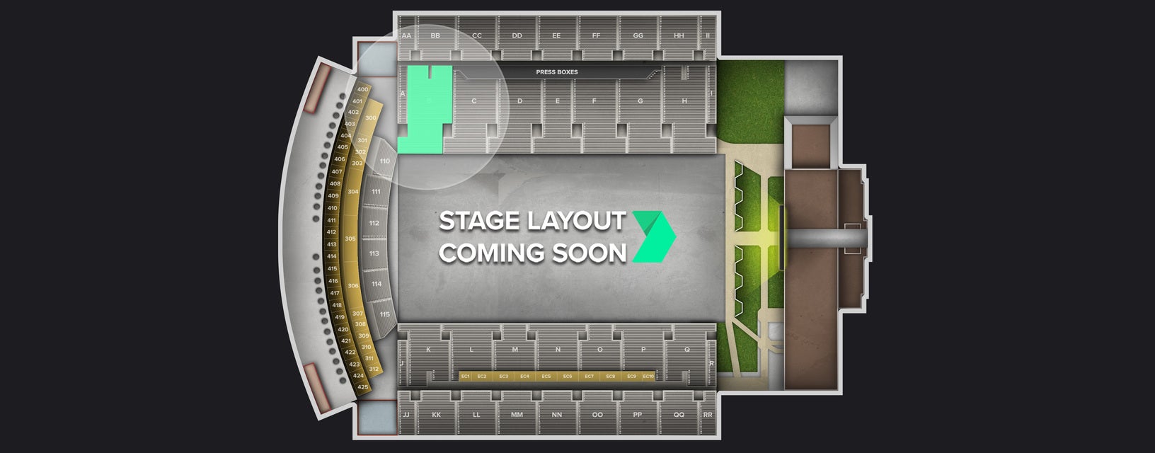 Seat view from Lower Sideline
