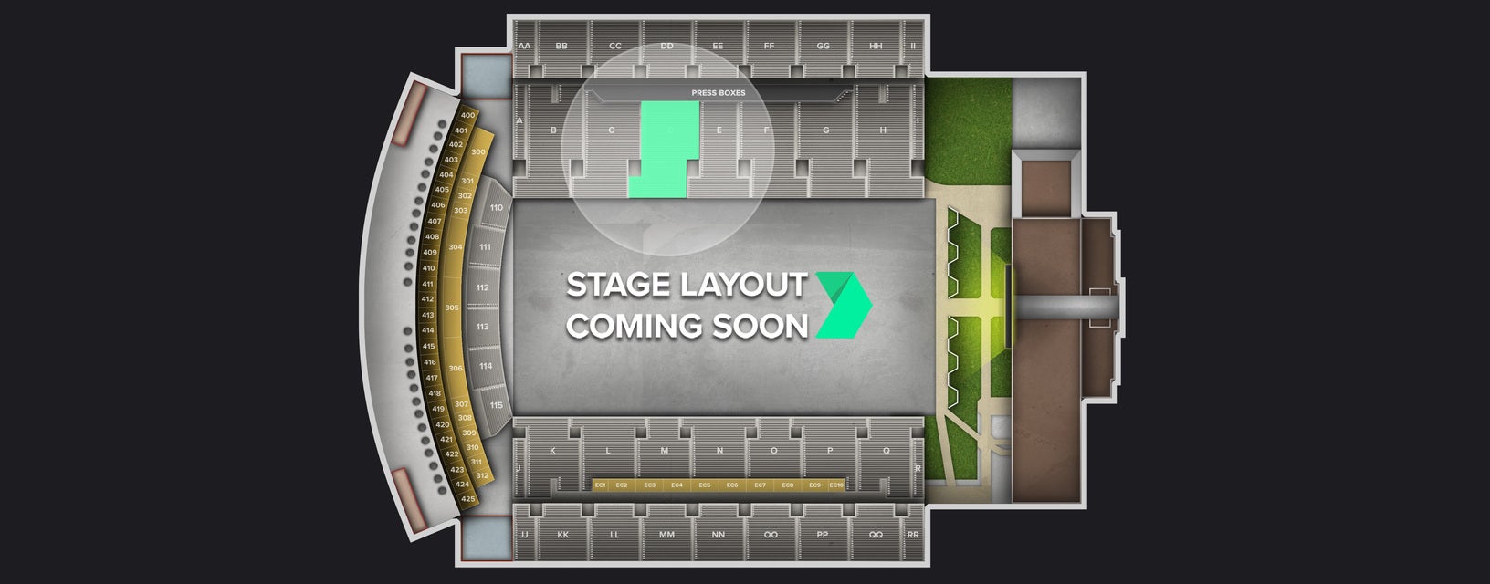 Seat view from Lower Sideline