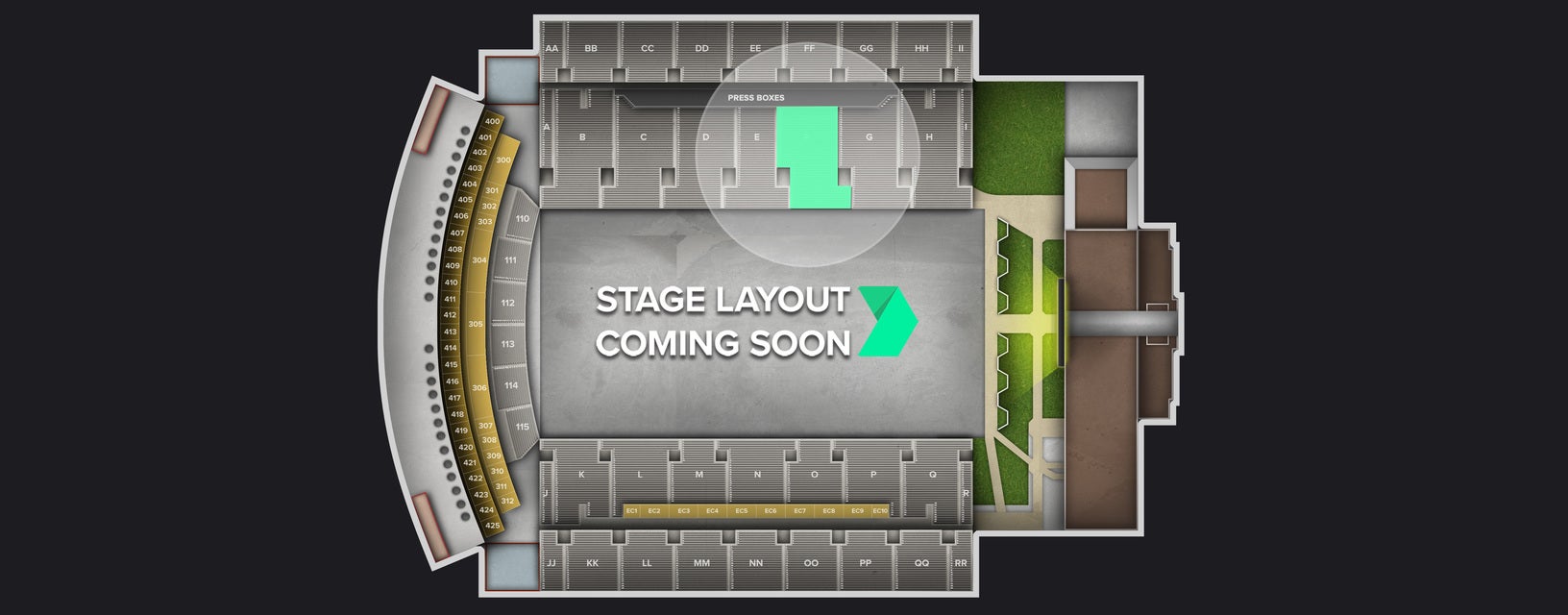 Seat view from Lower Sideline