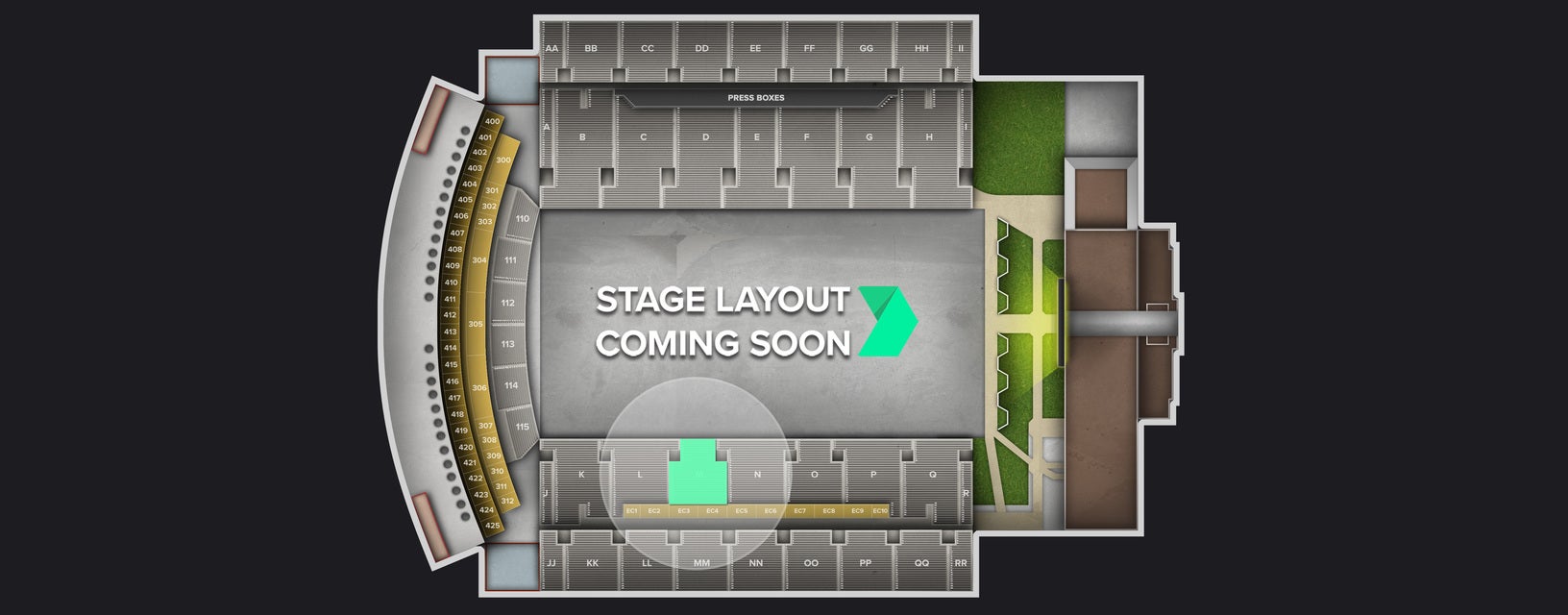 Seat view from Lower Sideline