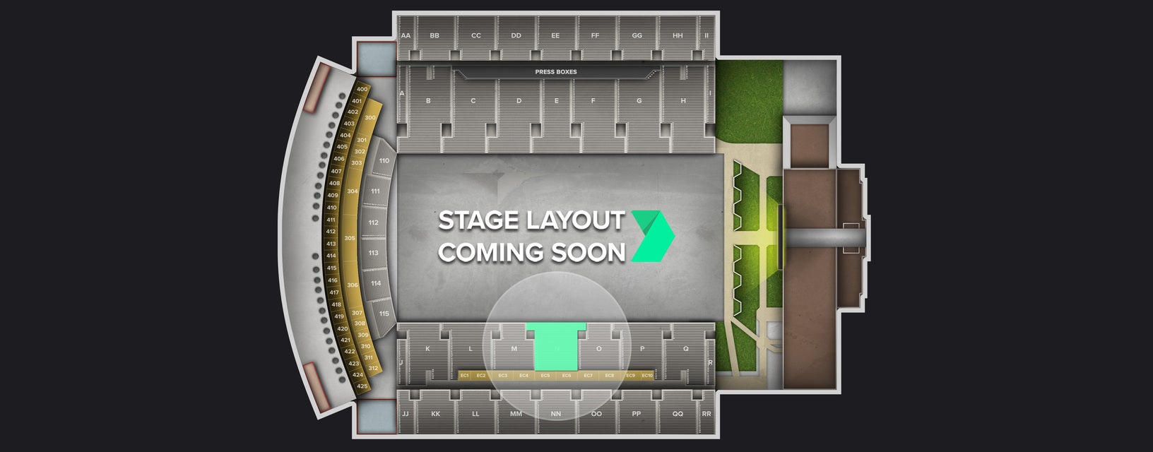 Seat view from Lower Sideline