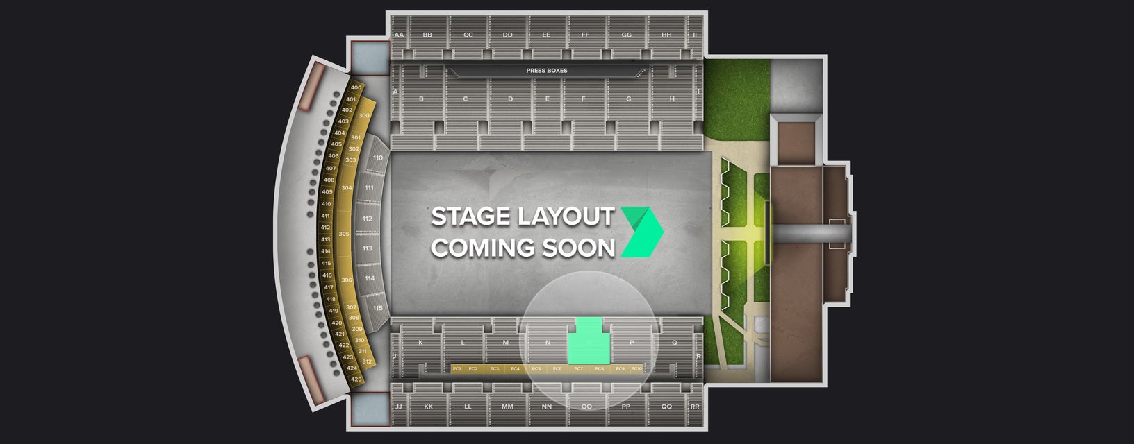Seat view from Lower Sideline