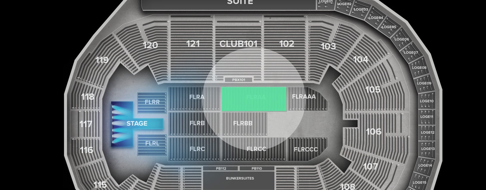 Seat view from Floor