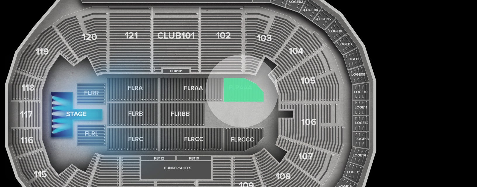 Seat view from Floor