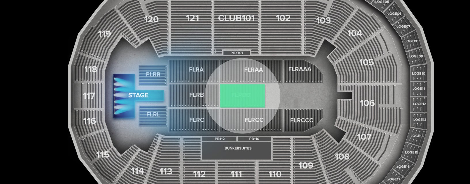 Seat view from Floor
