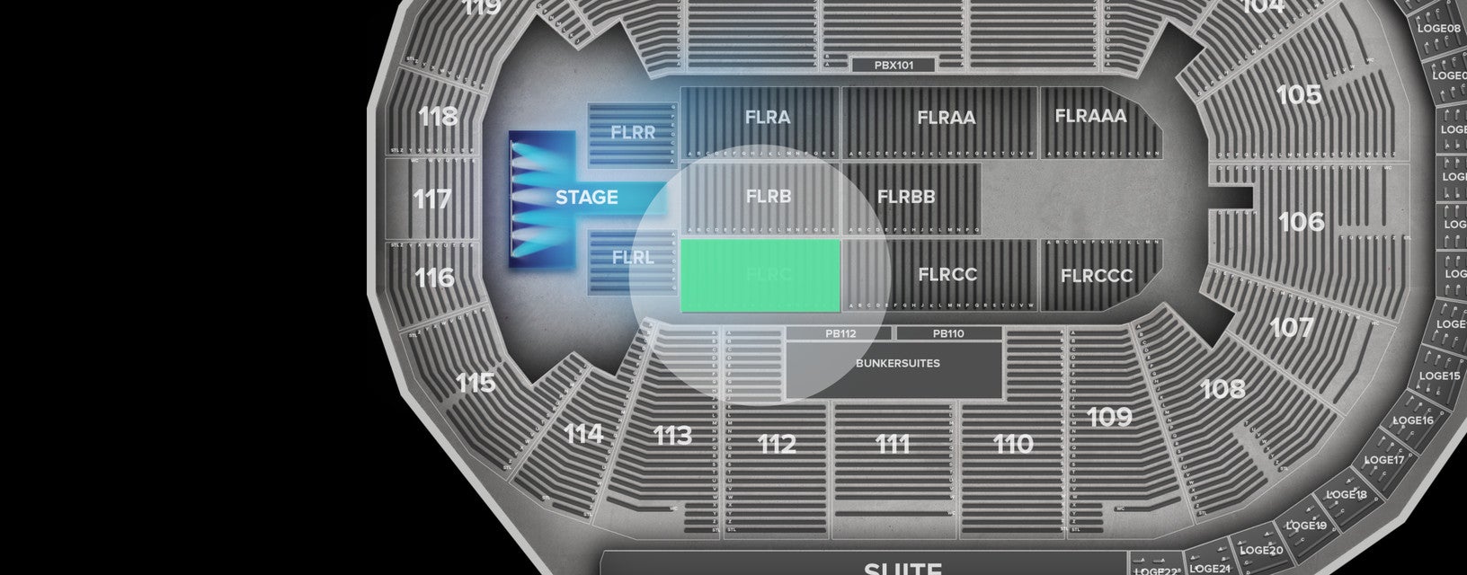 Seat view from Floor
