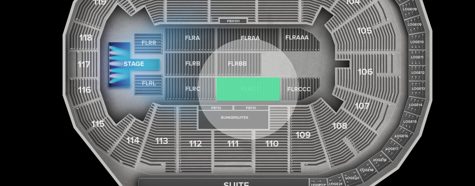 Seat view from Floor